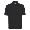 [J539M] Russell Unisex Classic polycotton polo (XS, Black)