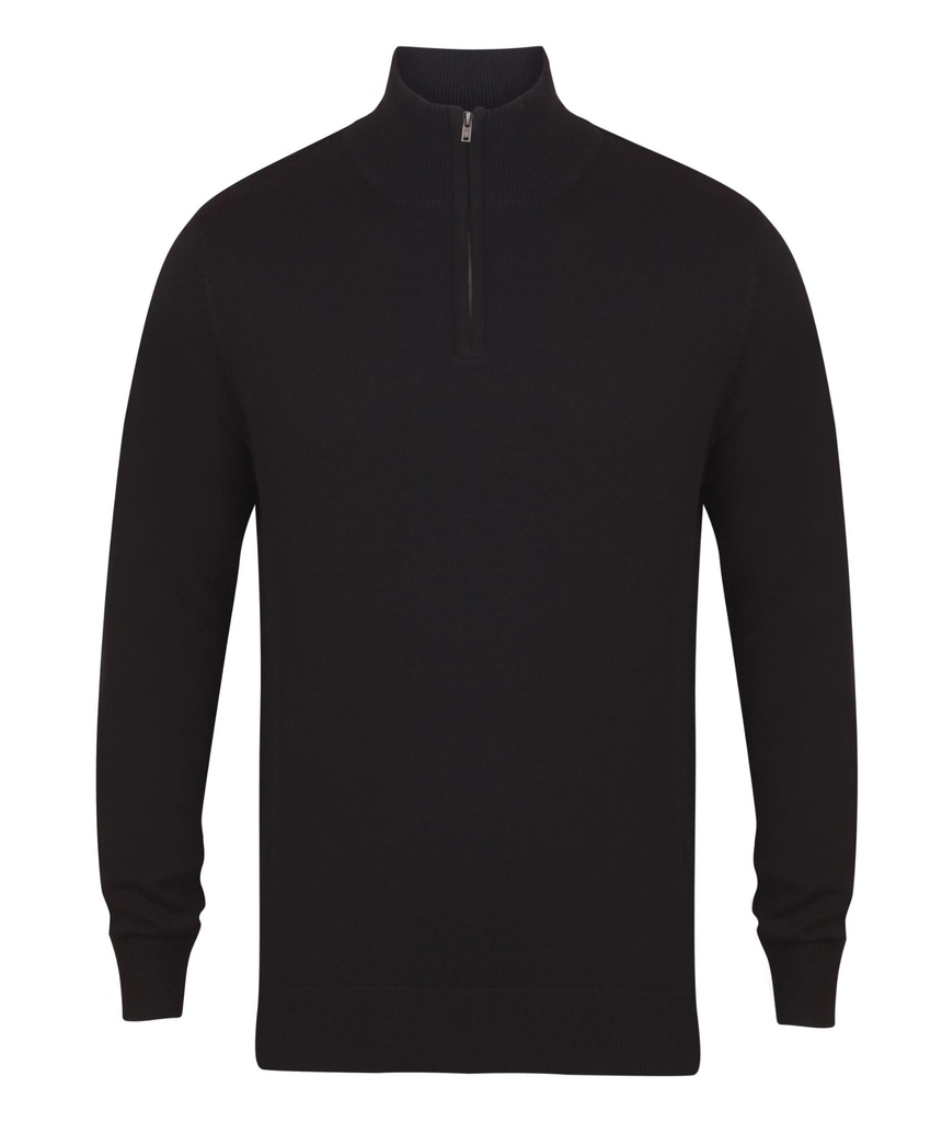 Henbury ¼ zip jumper