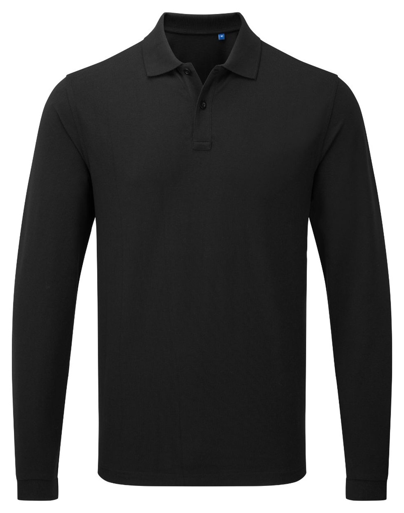 Premier Unisex long sleeve polo shirt, powered by HeiQ Viroblock