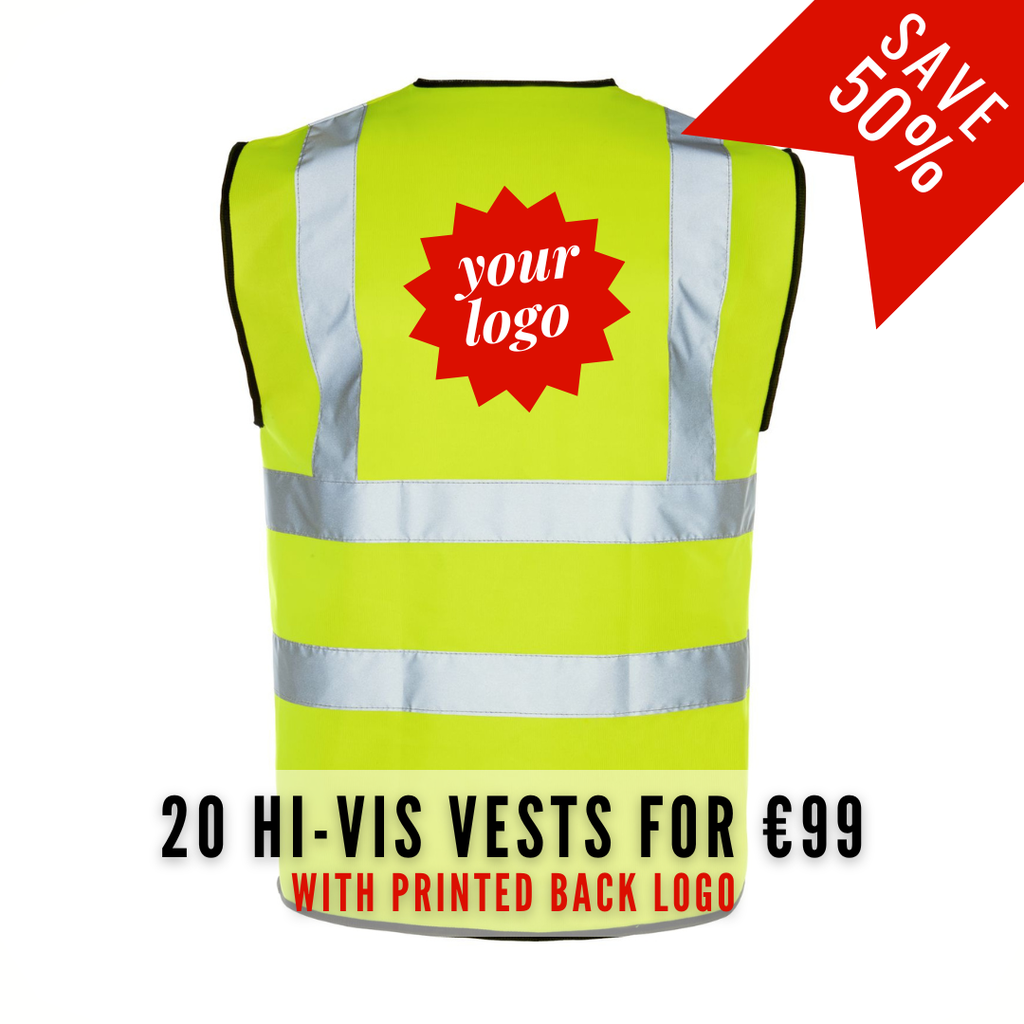 20 Hi-Viz Vests With Your Logo for €99