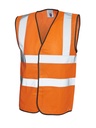 [UC801] Uneek Hi-Viz  Vest UC 801 (S, Orange)