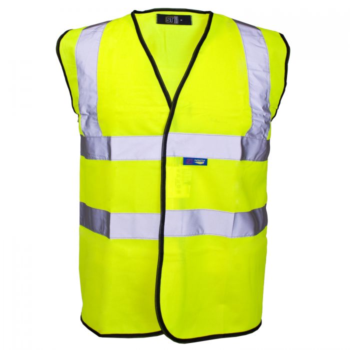 Supertouch Hi Vis Yellow Velcro Vest