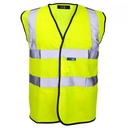 Supertouch Hi Vis Yellow Velcro Vest