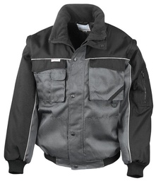 Result Workguard Work-Guard zip sleeve heavy-duty pilot jacket