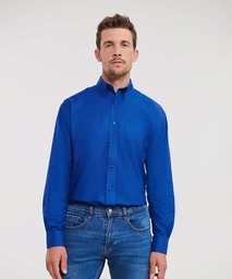 Russell Collection Long sleeve easycare Oxford shirt