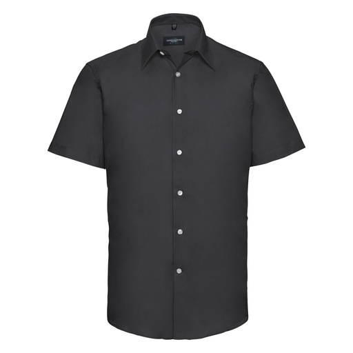 Russell Collection Short sleeve easycare tailored Oxford shirt