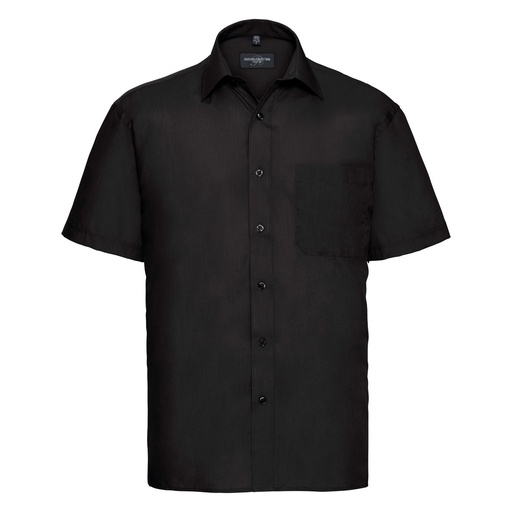 Russell Collection Short sleeve polycotton easycare poplin shirt