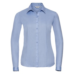 Russell Collection Women's long sleeve herringbone shirt