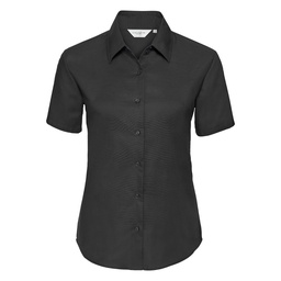 Russell Collection Women's short sleeve Oxford shirt