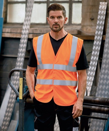 Yoko Flame-retardant hi-vis sleeveless waistcoat (HVW100FR)