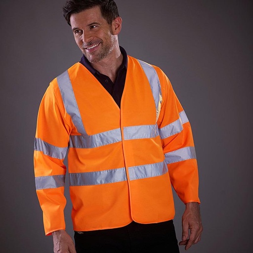 Yoko Hi-vis long sleeve waistcoat (HVJ200)