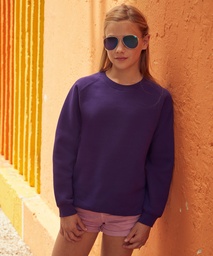 Fruit of the Loom Premium 70/30 kids raglan sweatshirt