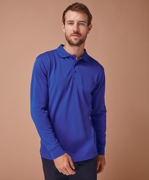 Henbury Long sleeve Coolplus polo shirt