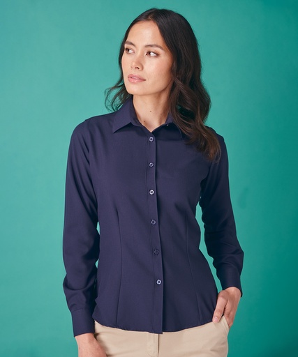 Henbury Women's wicking antibacterial long sleeve shirt