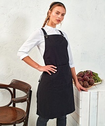 Premier Cross back 'barista' bib apron