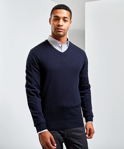 Premier 'Essential' acrylic v-neck sweater