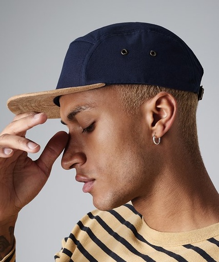 Beechfield Suede peak 5-panel cap