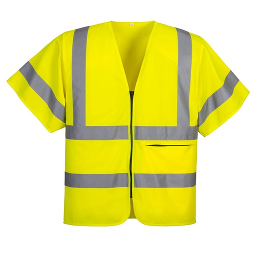 C372 - Hi-Vis Band and Brace Zip Vest S/S